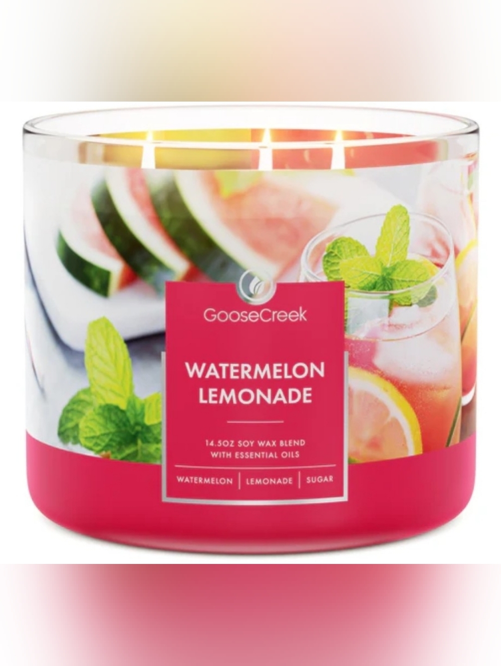 Goose Creek Watermelon Lemonade 3-Wick Candle